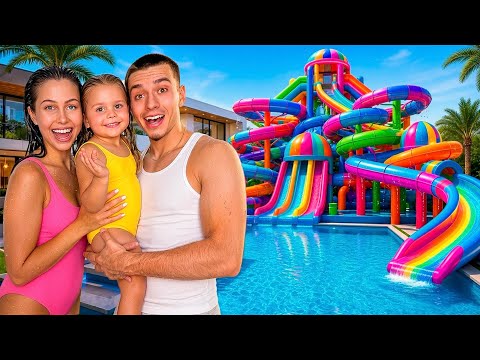 We Built a Giant Slide For My Daughter In Our Backyard