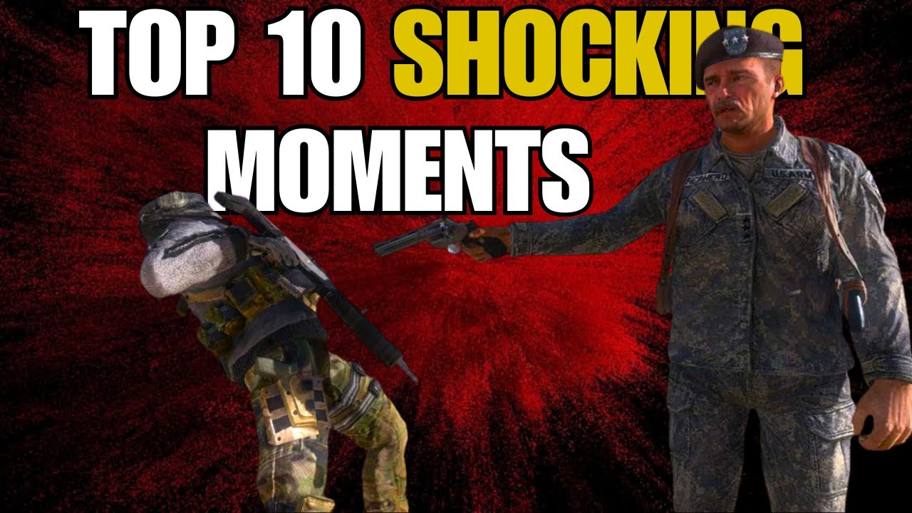 10 самых шокирующих моментов Call of Duty