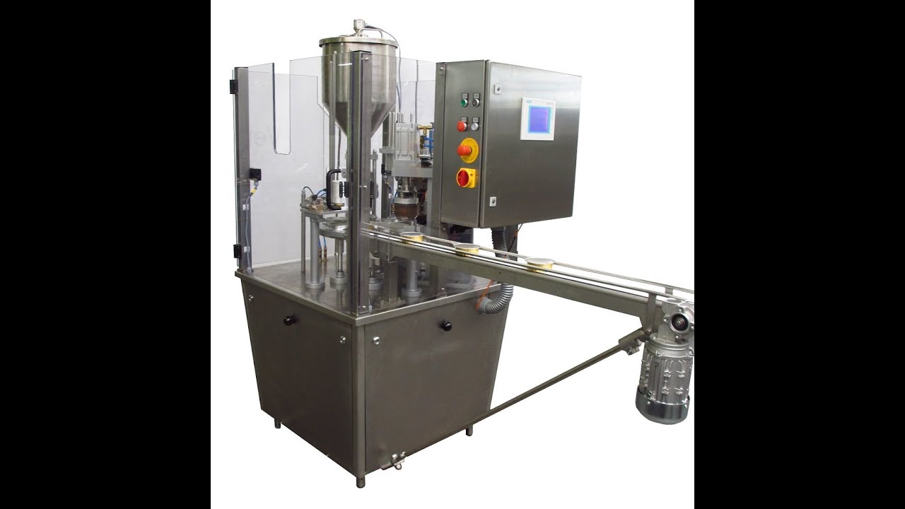 Hamba 2400 rotary cup filler for aluminium cups/ Aluminiumbecher by