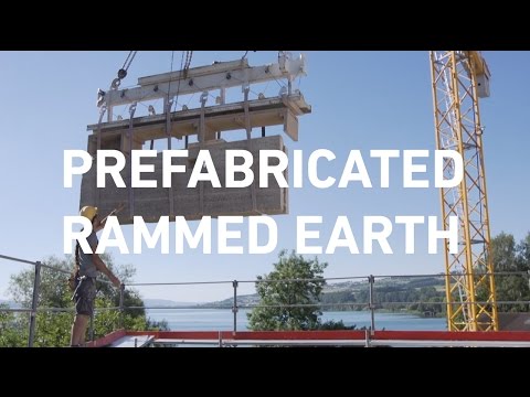 Building with raw earth - Prefabricated rammed earth