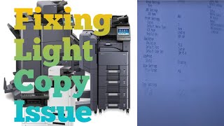 How To Fix Light Copying Issue on Kyocera 5054ci Copier