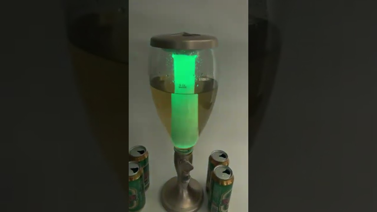 LED plastic beer dispensing tower The effect of is great!