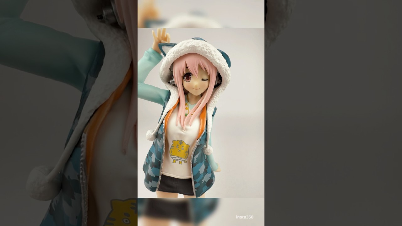 Super Sonico Figure Tiger Hoodie Tora Parka Ver. Taito 19cm