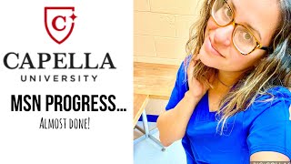Capella University MSN progress…almost done!