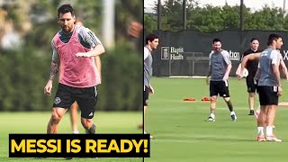 MESSI was seen RETURN to full team training today ahead DC United game | Football News