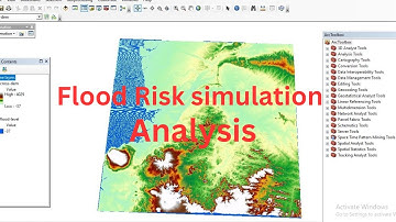 Flood Risk Simulation Map of an Area Using ArcMap & Arc Scene