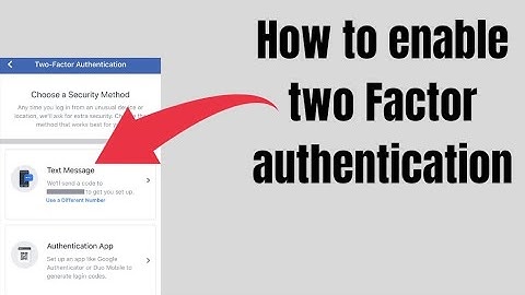 How to Enable two Factor authentication in Facebook / Very Easy Steps