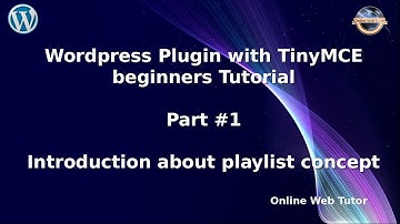 Learn Wordpress Plugin with Tinymce Editor Beginners Tutorial (#1) Introduction about functionality