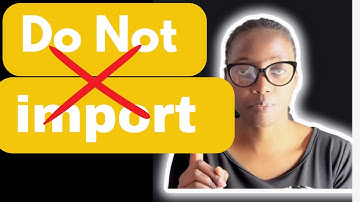 Not everything is supposed to be imported. You sacrifice a lot when you choose not to buy local!