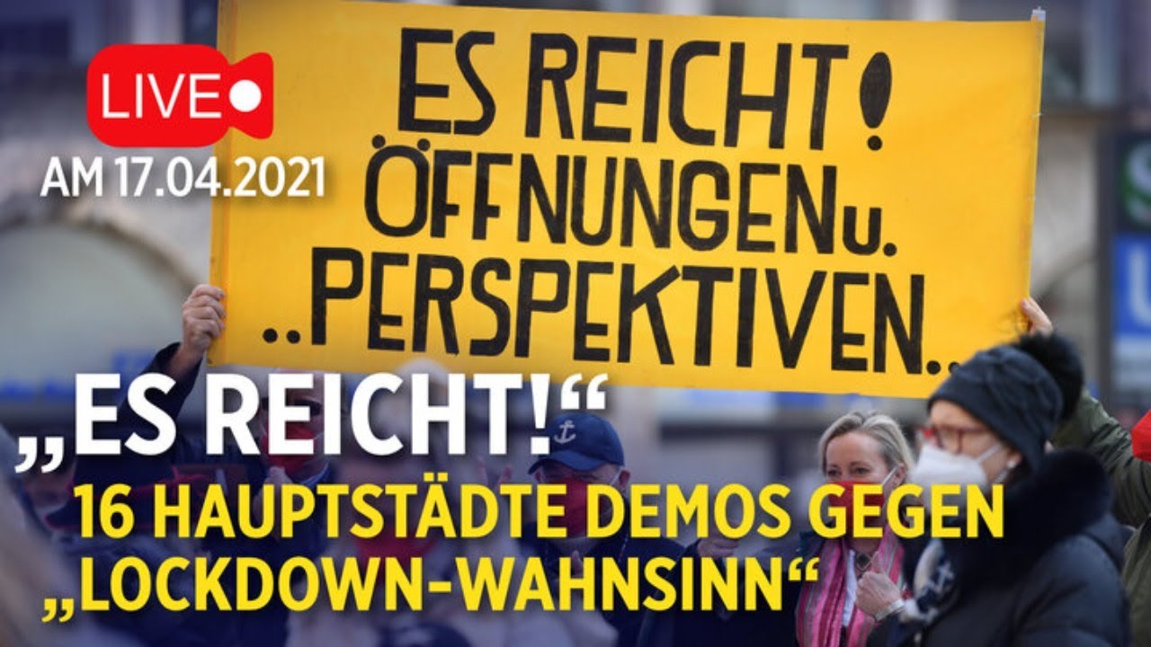 16 Demos in 16 Bundesländer unter dem Motto „Es reicht!“ | Live aus #Berlin