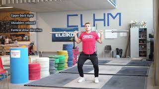 Behind the Neck Pause in Catch Split Jerk
