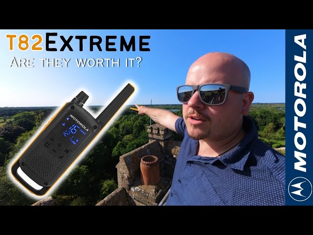 Motorola T82 Extreme walkie talkie - Quad pack unboxing 