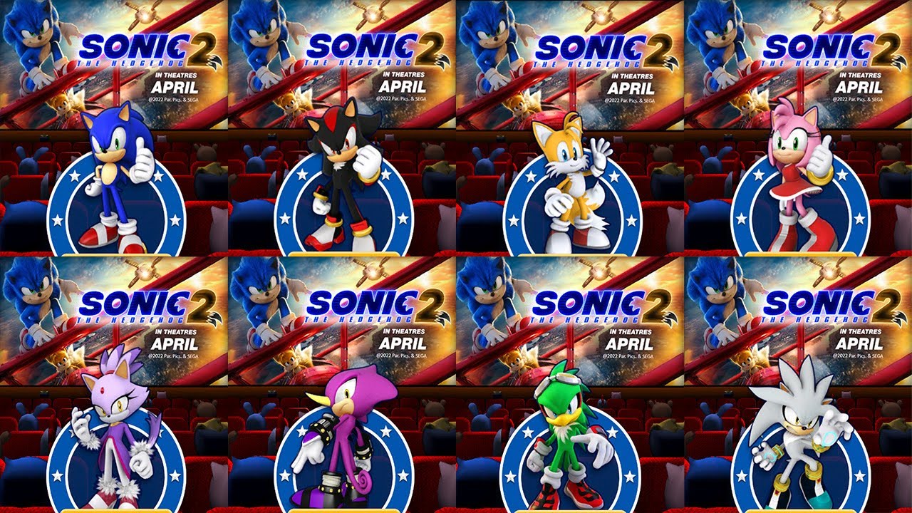 Sonic And Shadow And Silver And Knuckles And Tails And Amy And Blaze ...