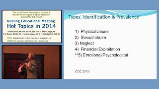 Nurse Meeting 2014 | Dr Caldwell | Elder Abuse: What Every Nurse Should Know