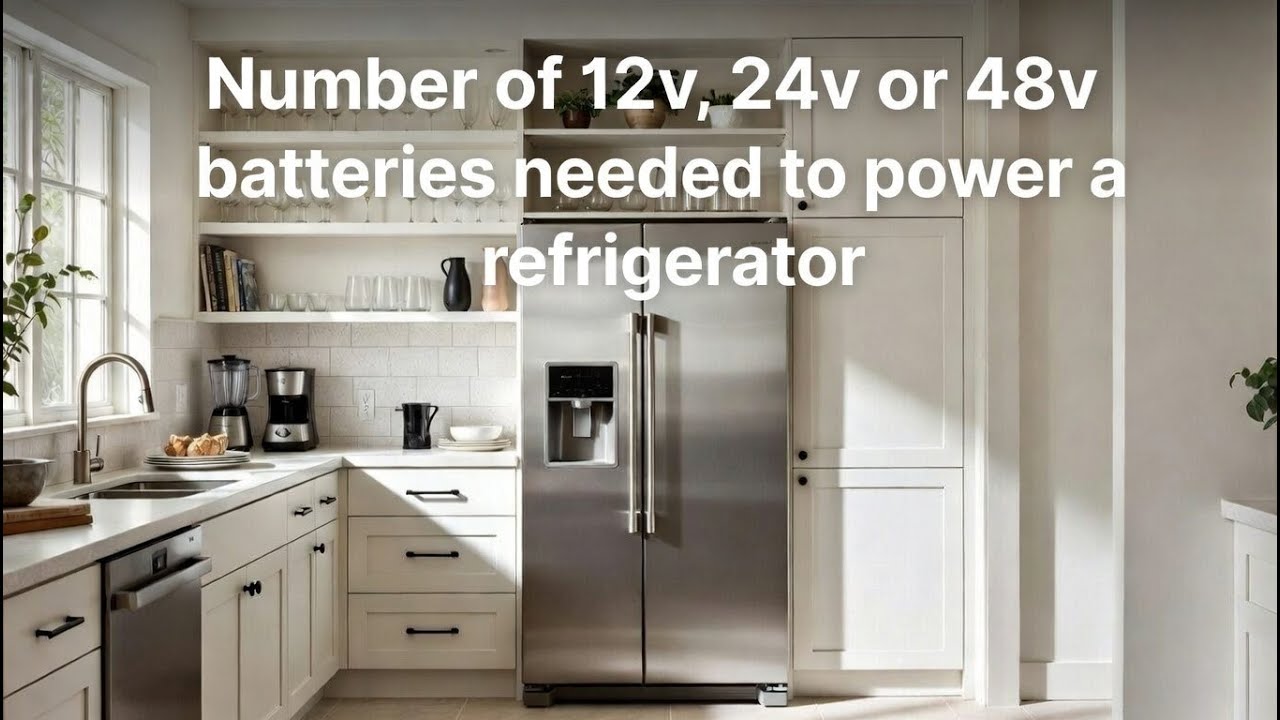 how to calculate number of batteries needed to power a refrigerator