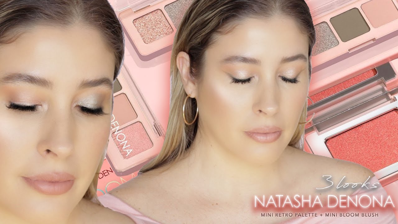 NATASHA DENONA MINI RETRO Eyeshadow Palette IS THIS REALLY NEW? + MINI BLOOM BLUSH * 3 LOOKS Review