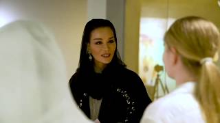 Qatar Queen Sheikha Moza In Katara Andrii Chernovil Art Exhibition