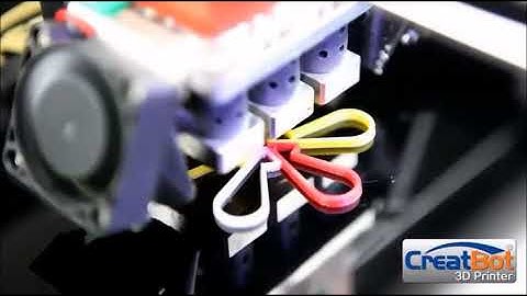Three Colors Printing Triple Extruder Creatbot 3d printer