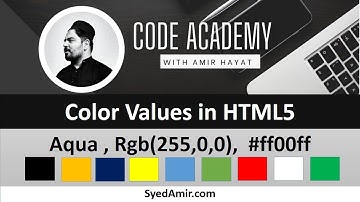 HTML COLOR TUTORIALS 07 |  HTML5 Tutorial in Hindi/Urdu | Code Academy
