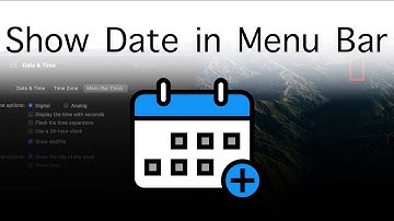 How To Show the Date in the Menu Bar on a Mac