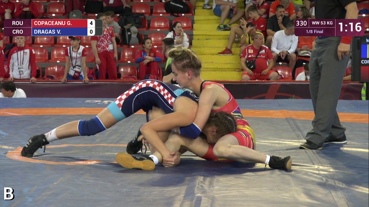 1/8 WW - 53 kg: G. COPACEANU (ROU) v. V. DRAGAS (CRO)