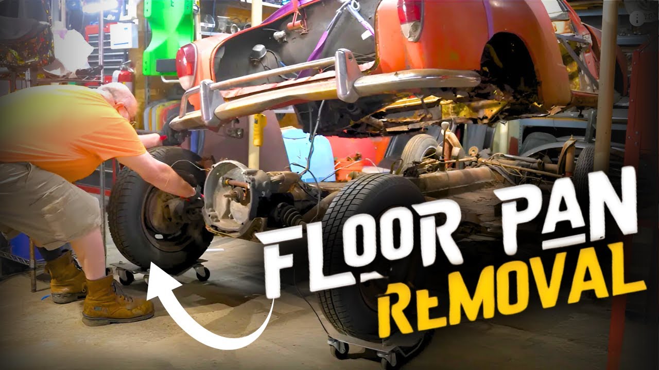 1970 Karmann Ghia Restoration Part 4 – Shocking Floor Pan Removal Process