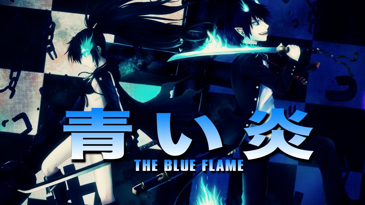 blue exorcist flames