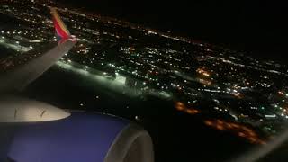 Southwest Flight 2174 Boeing 737-700 Night Takeoff @ San Jose Norman Y Mineta Intl. (KSJC)