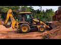 JCB 3DX Loading Truck in Tough Mud Conditions 😱👌| jcb operating skill 🔥|