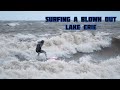Surfing a Blown Out Lake Erie | Cleveland Ohio | 3/10/2024