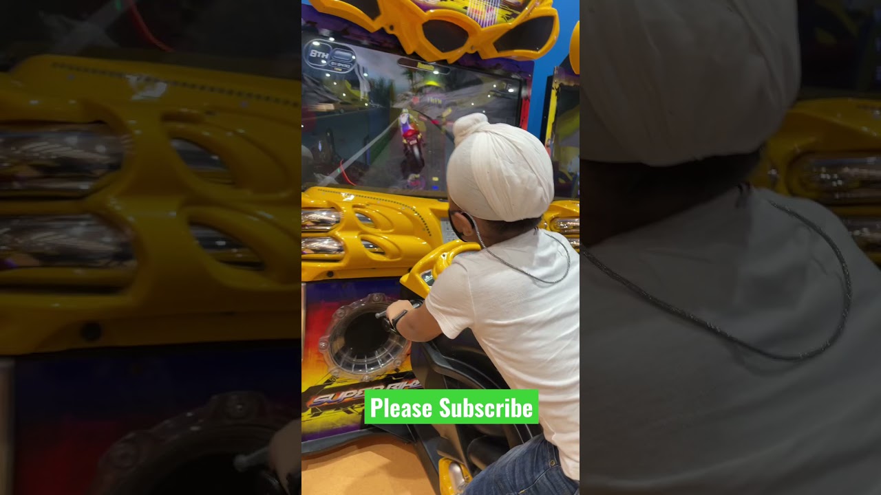 Bike game Chandigarh Elante Mall ( Fun City)