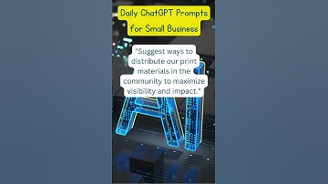 ChatGPT Prompt: Creating Engaging Print Materials #chatgpt  #artificialintelligence #aiforbusiness