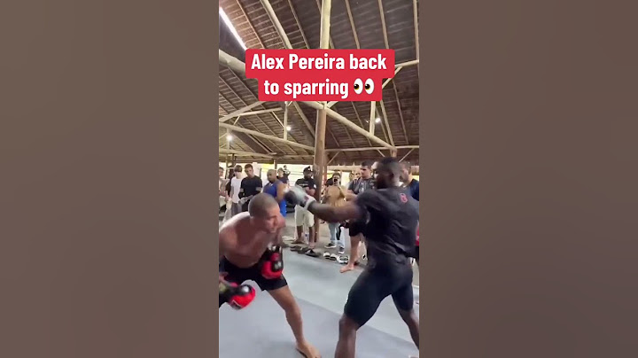 Back to sparring for Alex Pereira 👊 (via alexpoatanpereira/IG)
