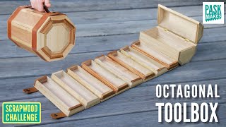 Making an Octagonal Toolbox  (Day 6) 7 Scrapwood Challenges in 7 Days  ep48