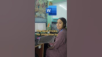 Underline tips in ms word #msword #mswordtutorial #mswordforbeginners #computer #shorts