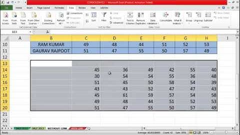 Excel 2010, How We Create Consolidate in Hindi