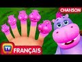 Chanson de famille de doigt dhippopotame hippo finger family  chuchu tv comptines et chansons