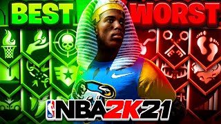 THE BEST & WORST BADGES FOR ALL BUILDS IN NBA 2K21 CURRENT GEN! BREAKDOWN OF BADGES! NBA 2K21 TIPS