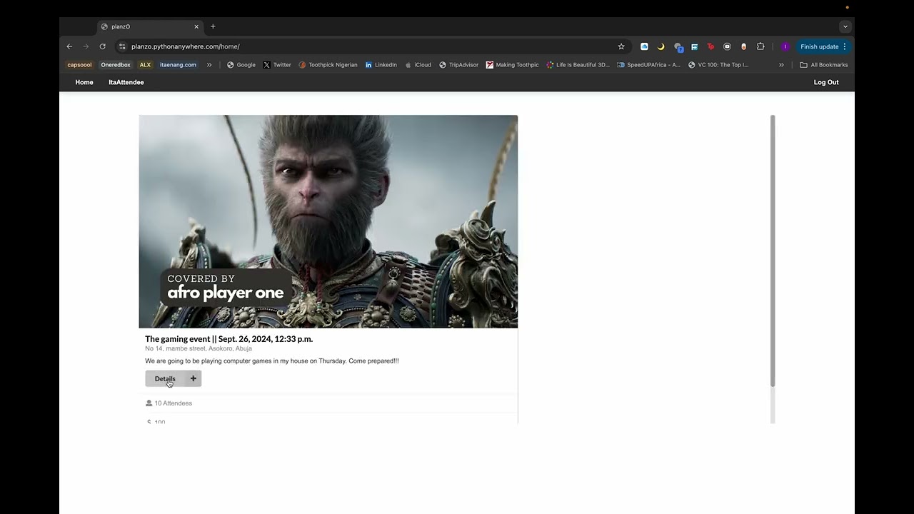 PlanzO Event WebApp MVP