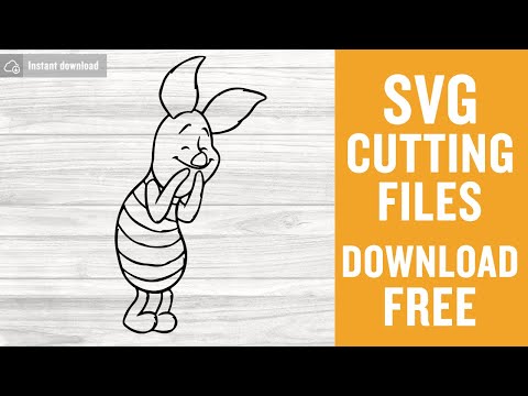 Piglet Cartoon Svg Free Cut Files for Scan n Cut Free Download