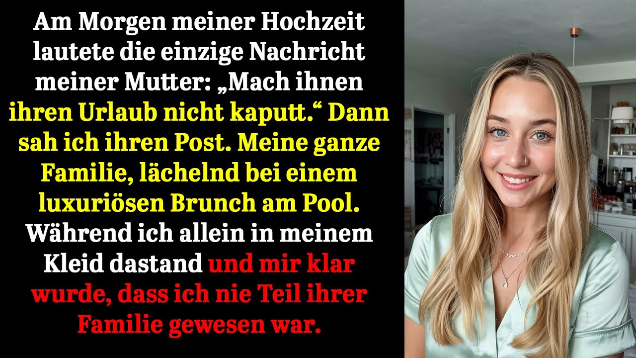 Am Morgen meiner Hochzeit war meine Familie im Luxusurlaub – ohne mich