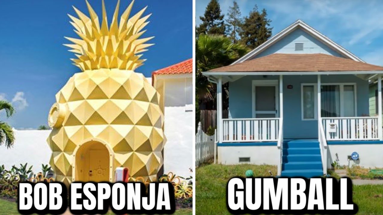 7 Casas De Caricaturas Que Existen En La Vida Real Youtube 