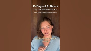 AI EVALUATION METRICS (AI Basics 6/10) #ai #artificialintelligence #learnai #machinelearning #learn
