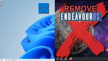 How To Remove EndeavourOS From Dual Boot With Windows | UEFI