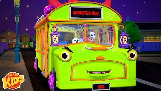 Halloween Wheels On The Bus | Halloween Song | Scary Rhymes and Kids Songs | Spooky Cartoons