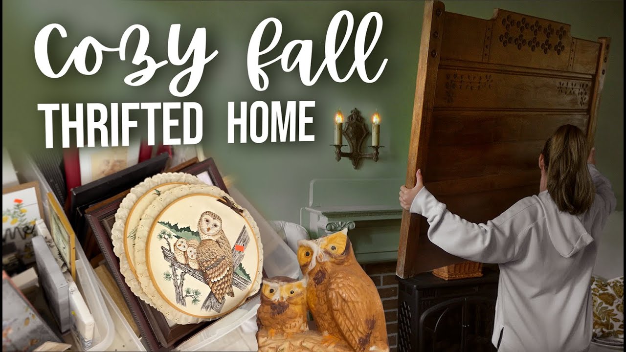Cozy Up Your Home for Fall with Vintage Thrifted Autumn Finds: Vintage Fall Home Decorating Ideas