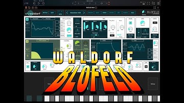 Waldorf BLOFELD Synthesizer - Factory Preset Surfing - Demo for the iPad