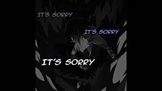 it's sorry