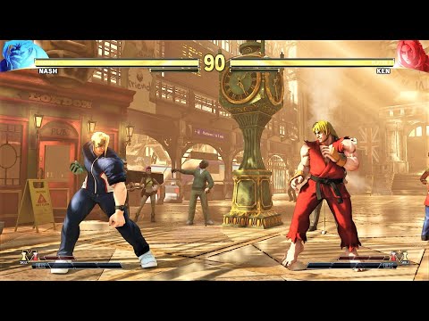 Nash vs Ken (Hardest AI) - Street Fighter V