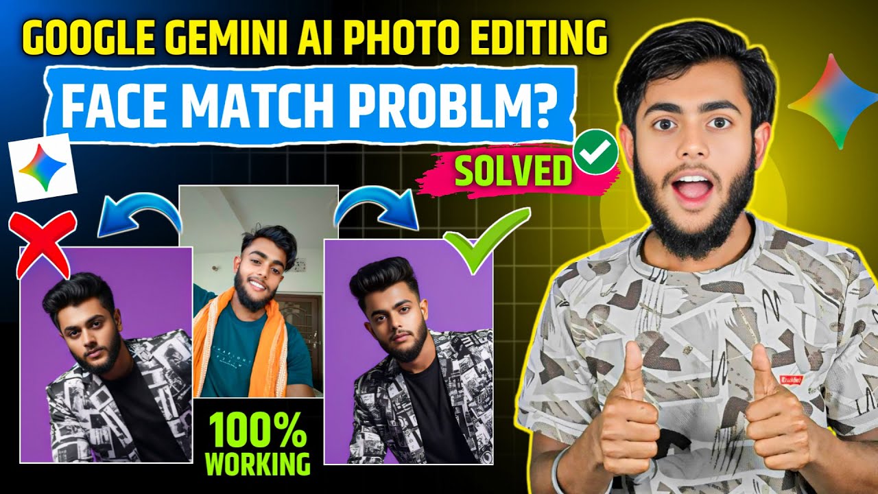Gemini App Face Match Problem Solve | 100% Working Trick 